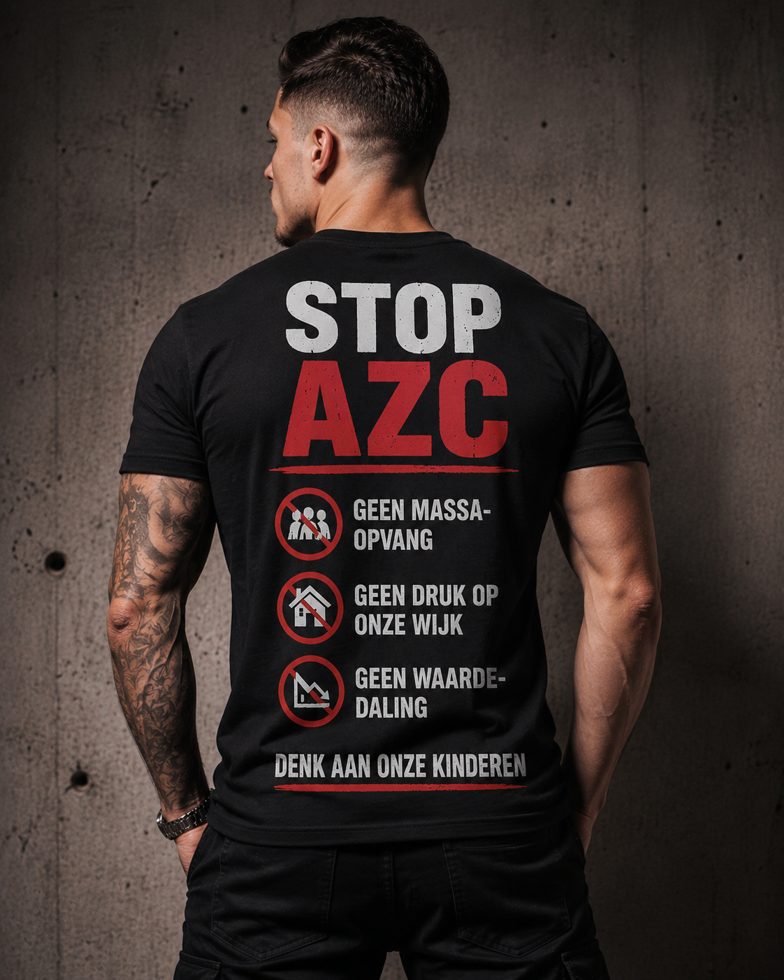 Geen AZC in Onze Buurt – Protest T-Shirt