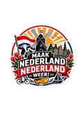 Dutch Pride Sticker 10CM – Maak Nederland Nederland Weer