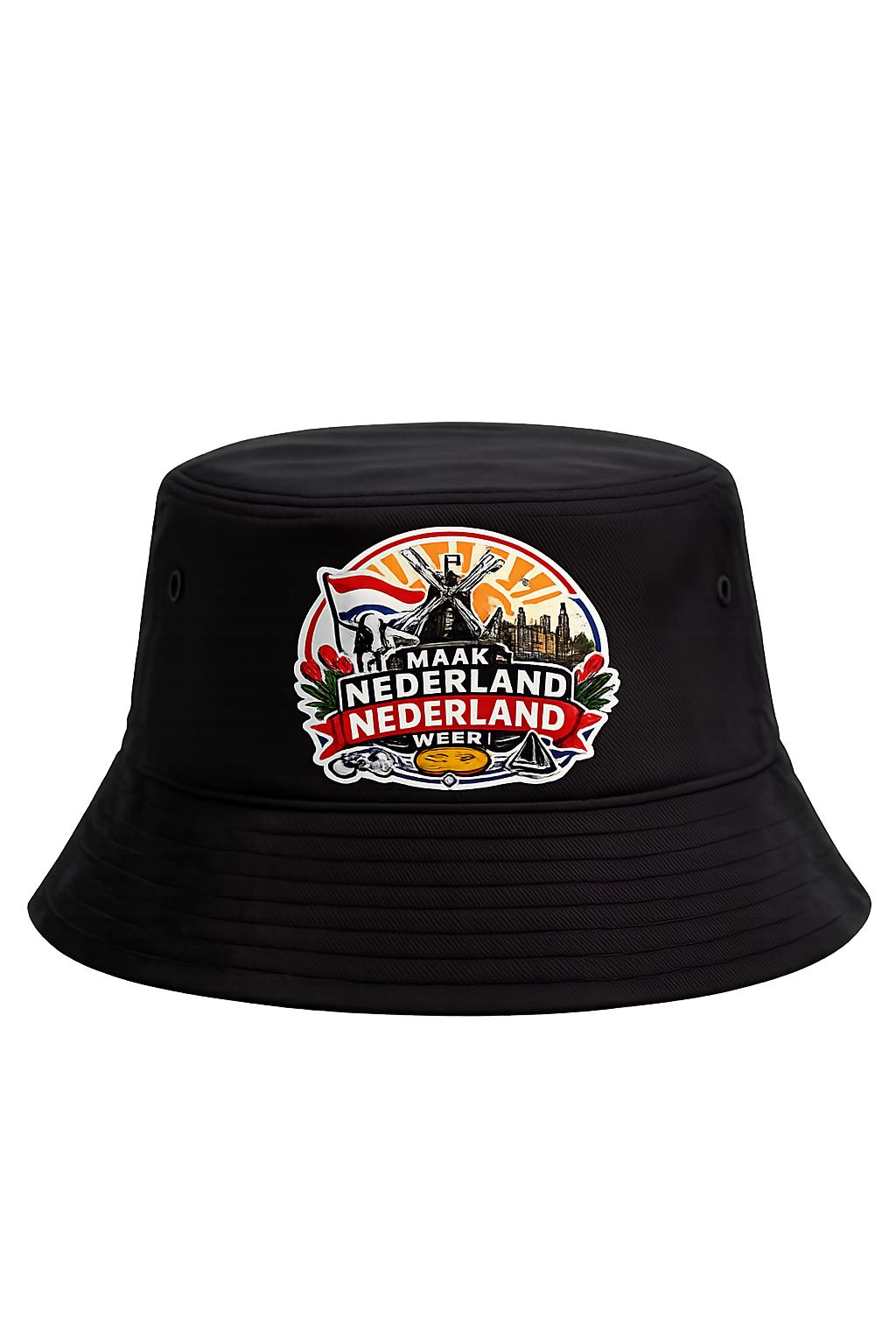 Maak Nederland Nederland Weer! Bucket Hat – Black Edition